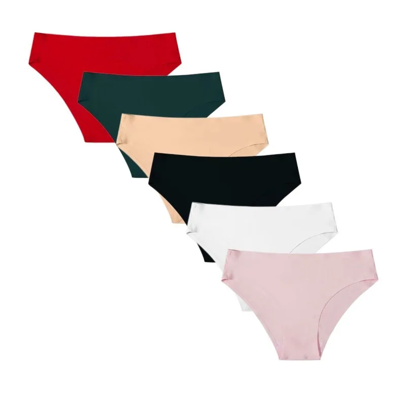 

High Waist Abdominal Retraction Women Panties Comfortable Thong Panties Traceless Ice Silk Pure Cotton Inner Crotch Underwear