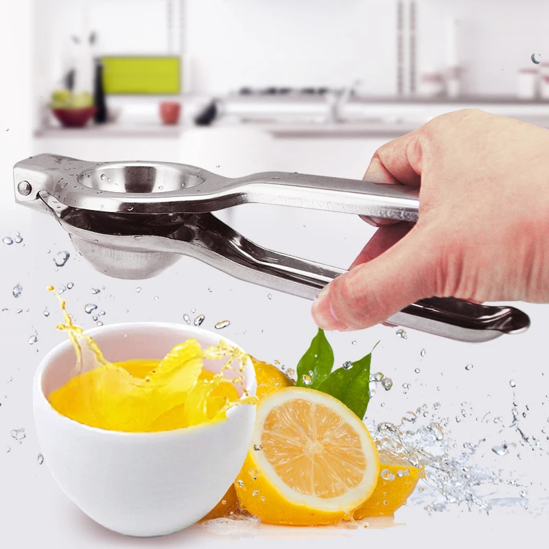 

Stainless Steel Fruit Juicer Manual Premium Quality Metal Lemon Lime Squeezer Citrus Press Juicer with Handles