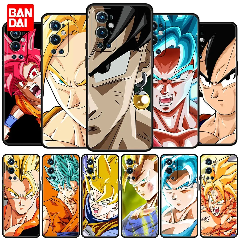 

Japanese Super Saiyan Dragon Ball Case for OnePlus 8 8T 9 9R 9RT 10 Pro Nord CE N200 2 N100 N10 5G Funda Cover Black Silicone