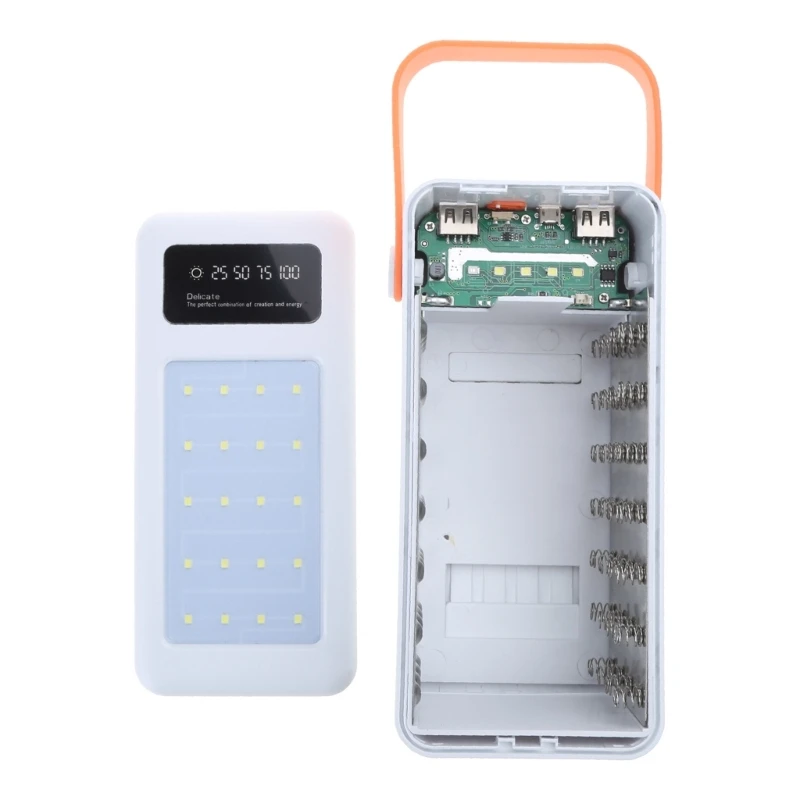 Быстрая зарядка 28x18650 Power Bank Case USB Чехол для зарядки мобильного телефона QC 3.0 22 5 Вт