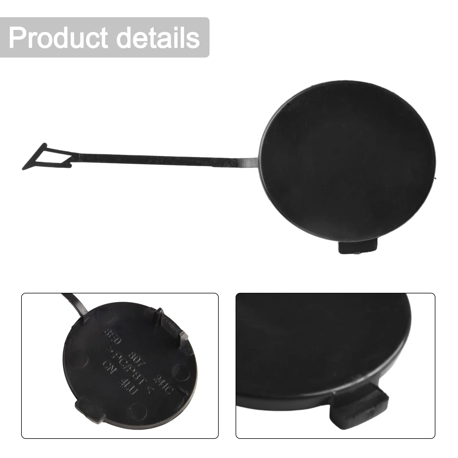 Подходит для A4 B7 2004-2008 крышка фаркопа OE 8E 0807241 C Аксессуары из АБС-пластика черные