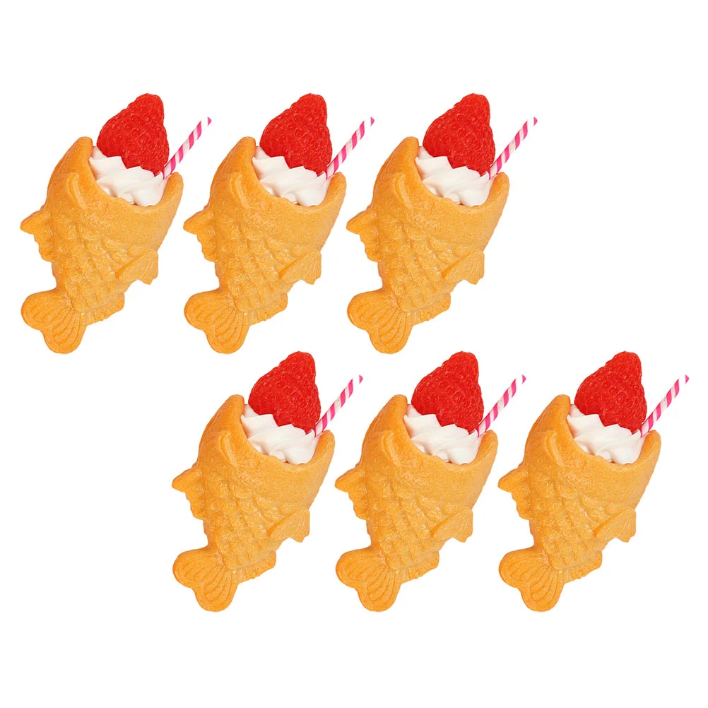 

6pcs Simulation Japanese Food False Japanese Food Artificial Snack Prop Decors