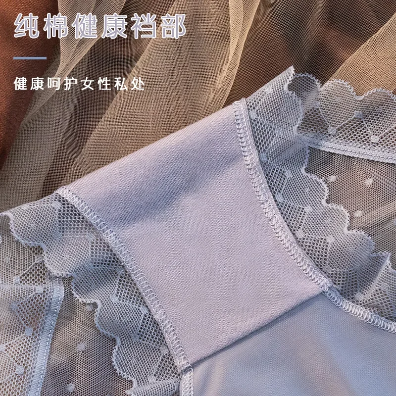 Сексуальные трусики кружевные сетчатые ropa Interior femenina полупрозрачное нижнее белье