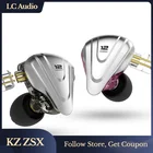 KZ ZSX Terminator металлическая гарнитура 5BA + 1DD гибридные 12 шт. HIFI басовые наушники-вкладыши Наушники-вкладыши с шумоподавлением наушники KZ EDX ZEX
