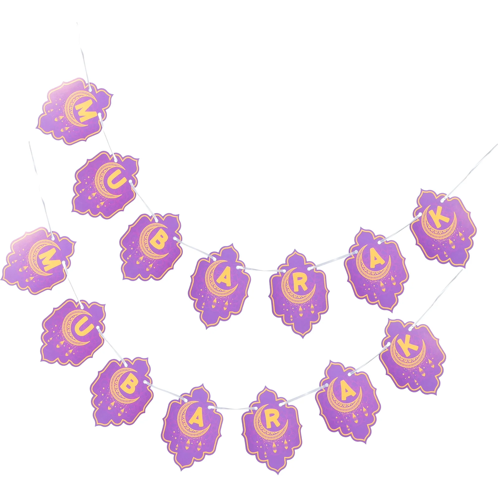 

Eid Ramadan Mubarak Bunting Banner Decoration Garland Ornament Decorations Party Banners