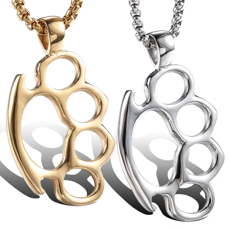 Fashion New 2022 Stainless Steel Necklace Animal Footprint Pendant Necklace for Men Women Jewelry Gifts