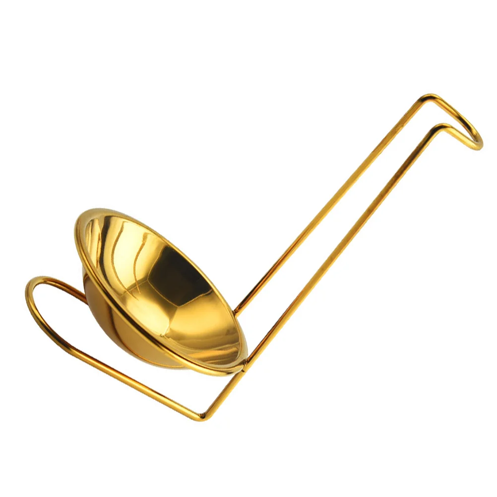

1Pc Creative Spoon Shelf Durable Utensil Holder Kitchen Supply Golden