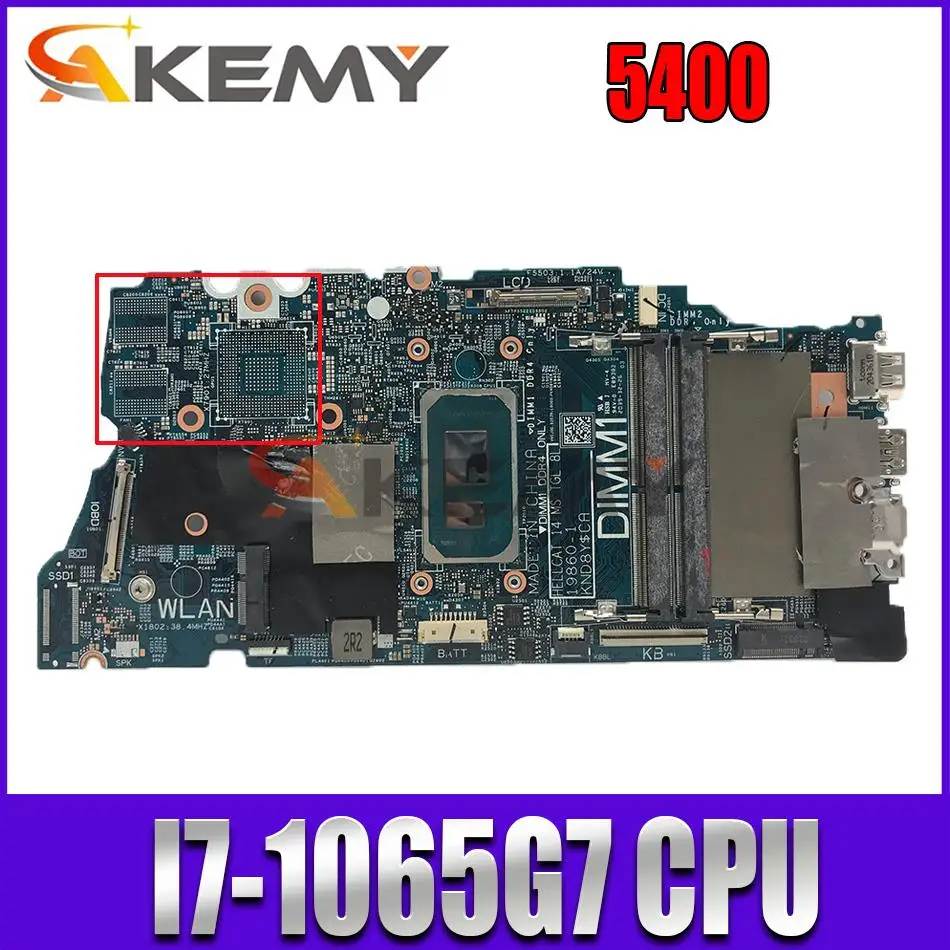 

Original Laptop motherboard For DELL 5400 Mainboard I7-1065G7 CPU CN-07K5DX 07K5DX 19860-1