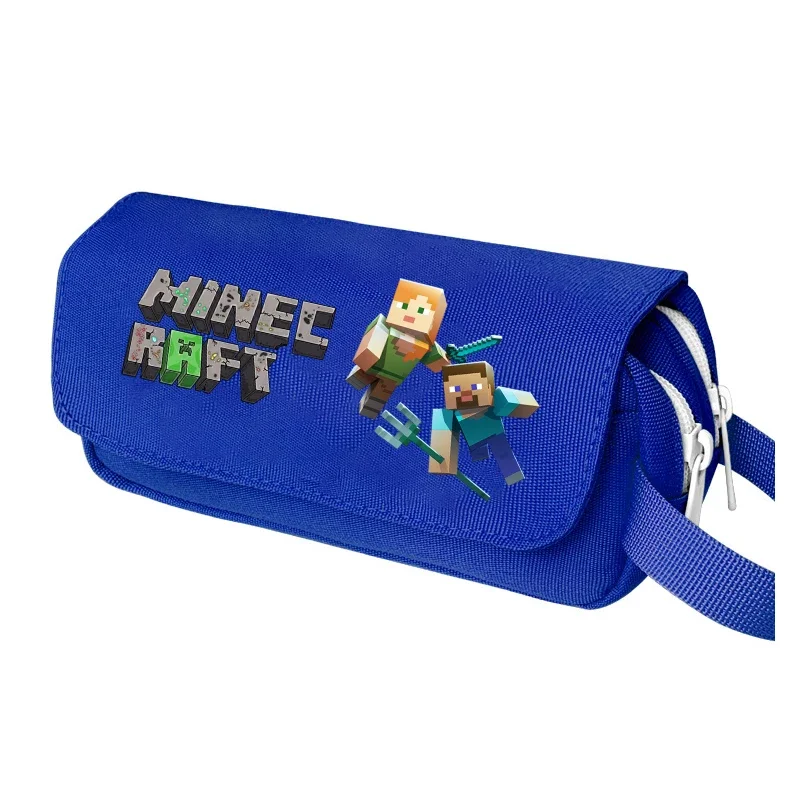 Пенал для карандашей серии Miners Crafting Pixel, популярный игровой дизайн, студенческий канцелярский пенал, вместительный холщовый пенал для ручек, школьные принадлежности, подарки (art.: 3920db5fee798) - 3920db5fee798