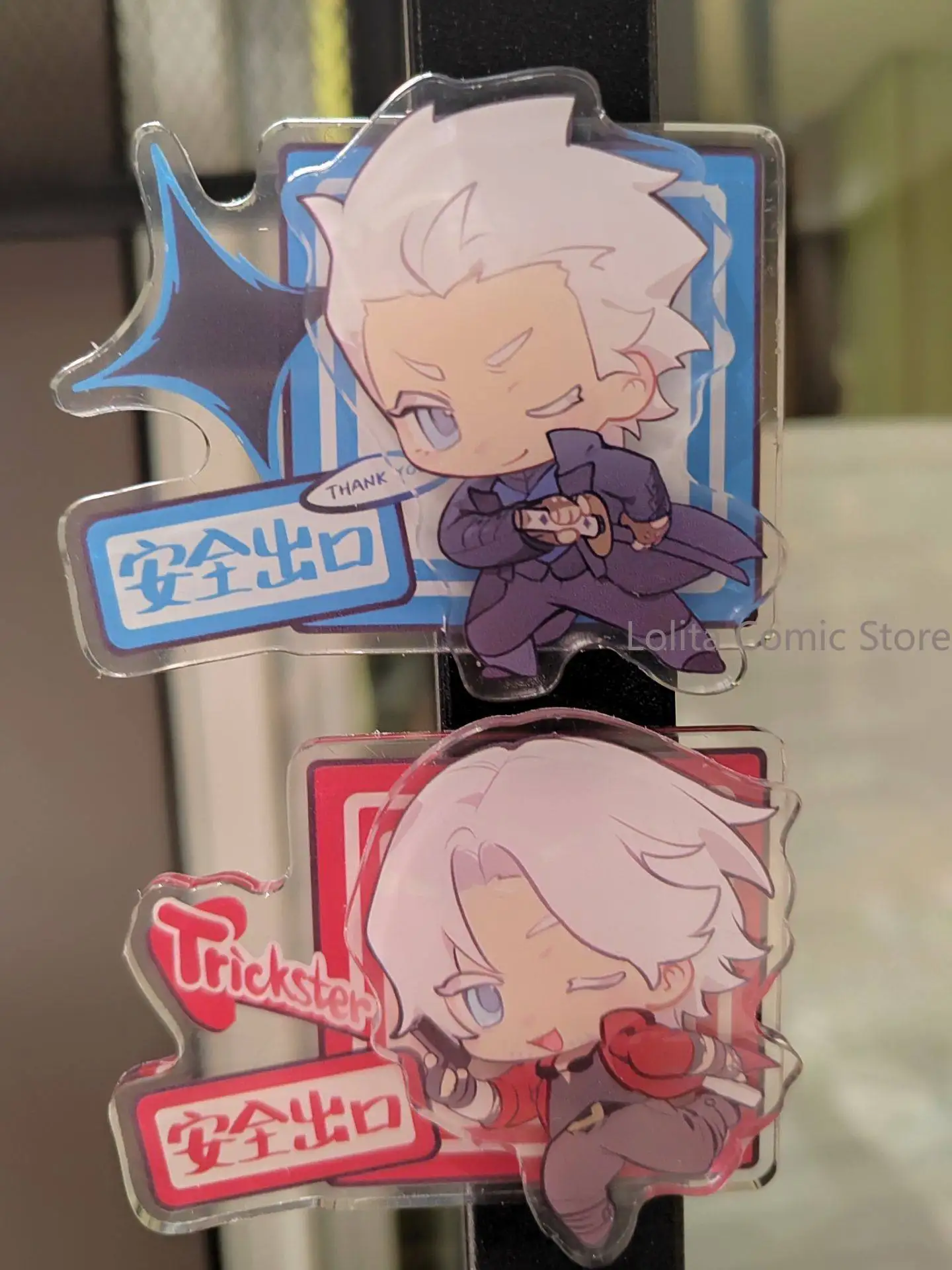Фото Магнитная акриловая наклейка на холодильник Devil May Dante Vergil Star, декор для игр и аниме, подарок на Хэллоуин и день рождения №2