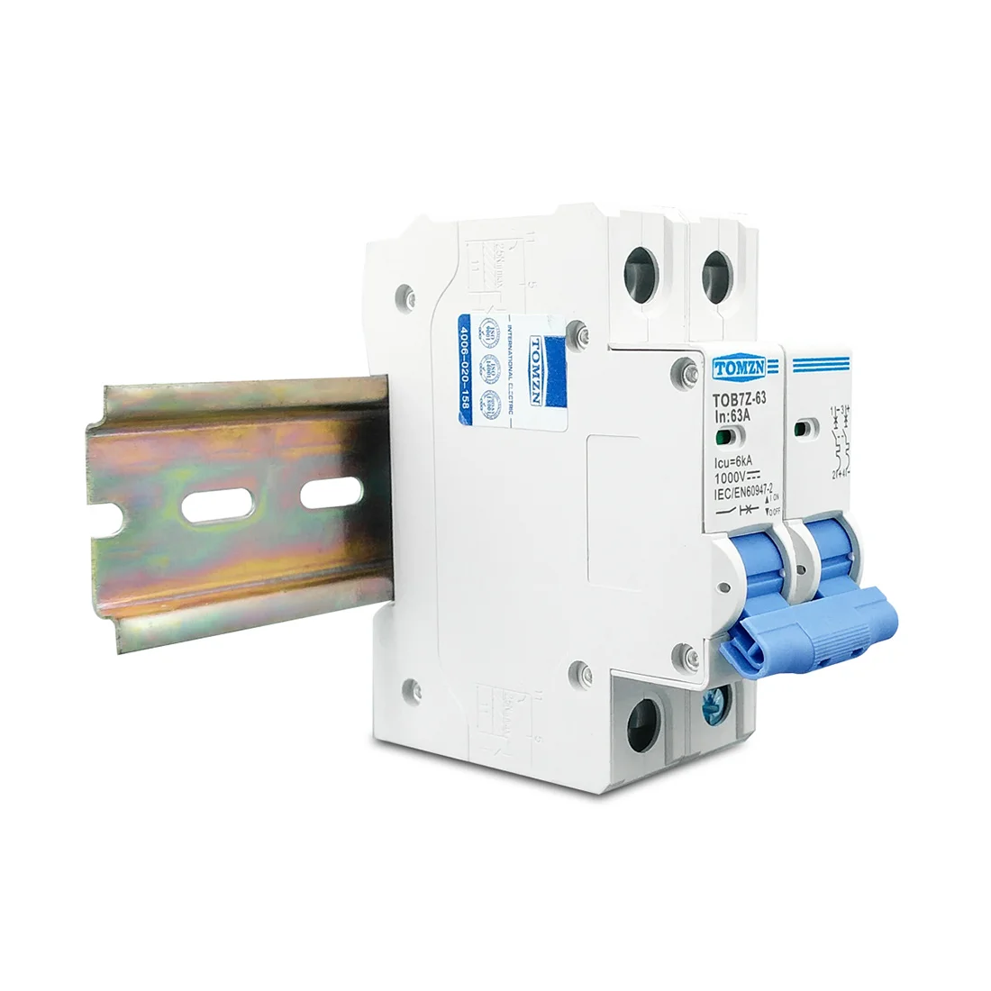 Автоматический мини-выключатель TOMZN 2P постоянный ток 1000 В автоматический