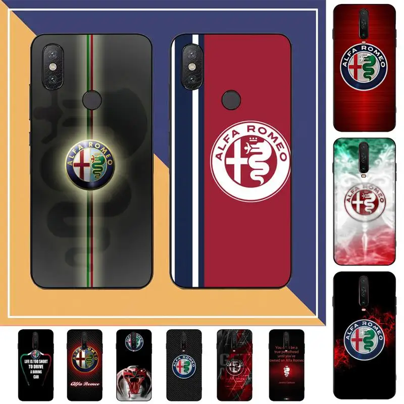 

FHNBLJ Luxury Car Alfa Romeo Phone Case for Redmi Note 8 7 9 4 6 pro max T X 5A 3 10 lite pro