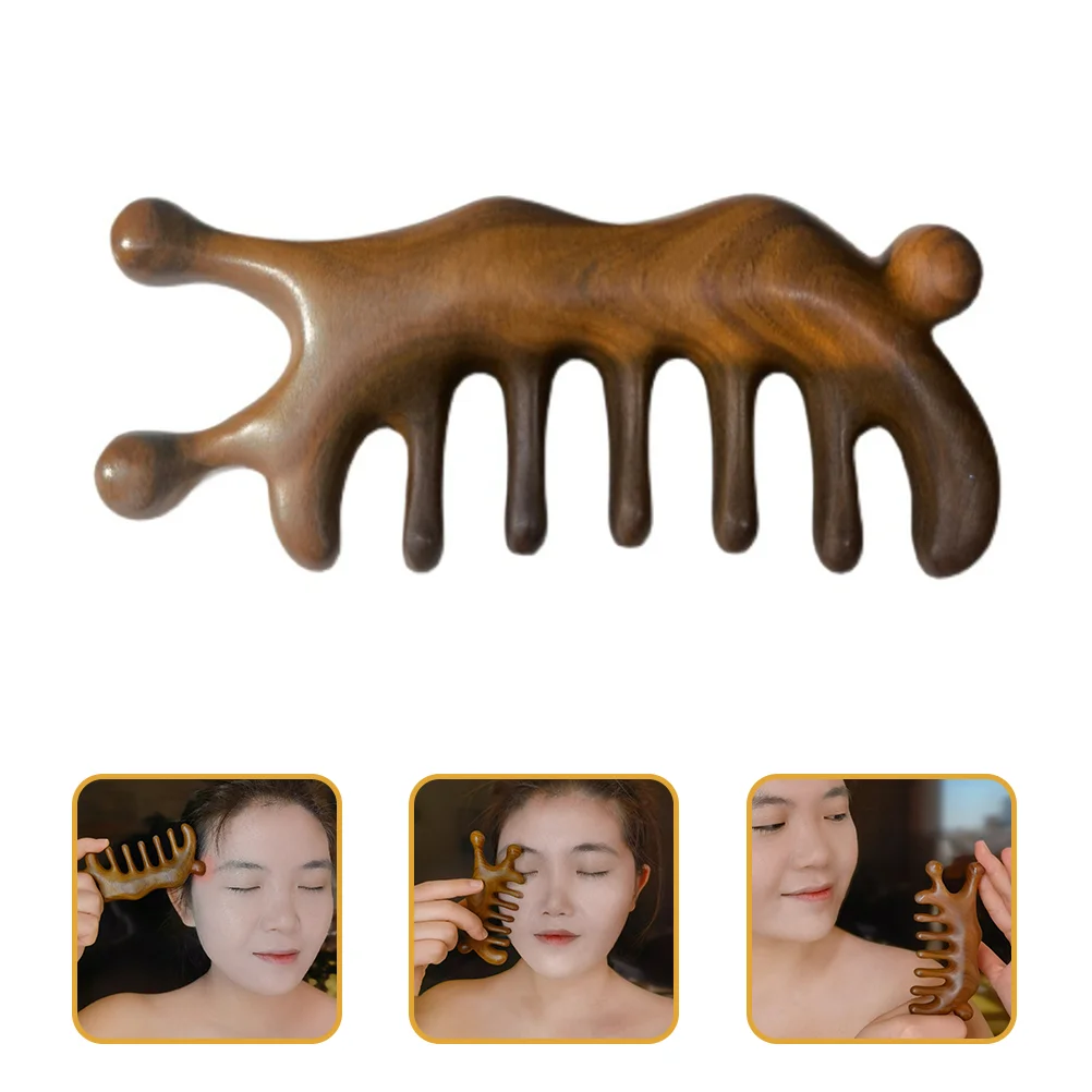 

Wood Scalp Massager Comb Comb for Hai Static Comb Wood Wide Tooth Scalp Comb Curly Hair Wide Tooth Wooden Comb