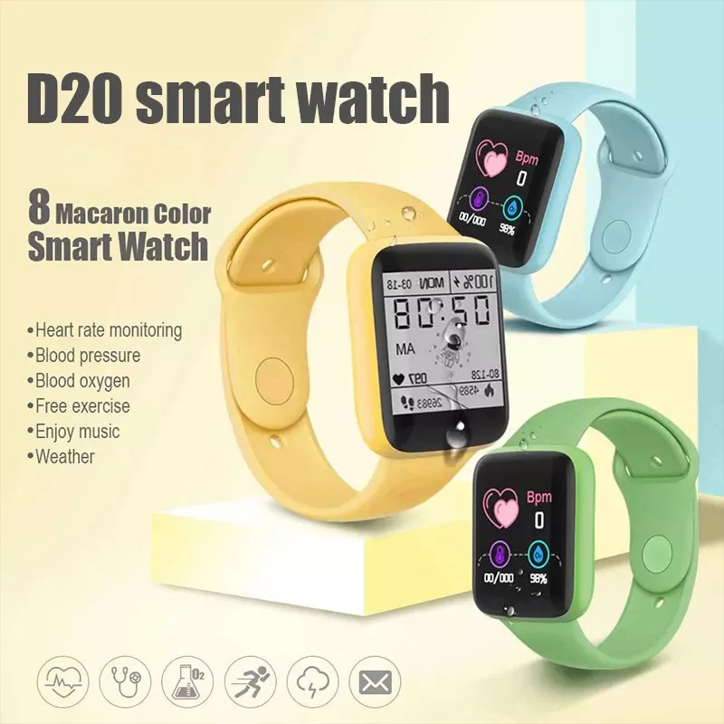 Bluetooth Smart Watch Men Women Blood Pressure Heart Rate Monitor Sport Smartwatch Fitness Tracker Multi-function Bracelet