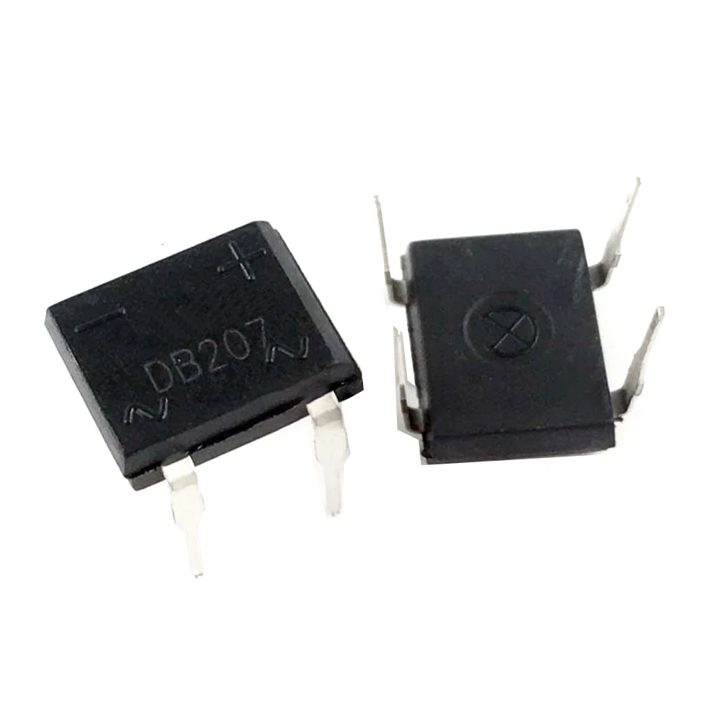 

50pcs/lot DB207 DB207S B207 Bridge Rectifiers 1000V 2A DIP-4