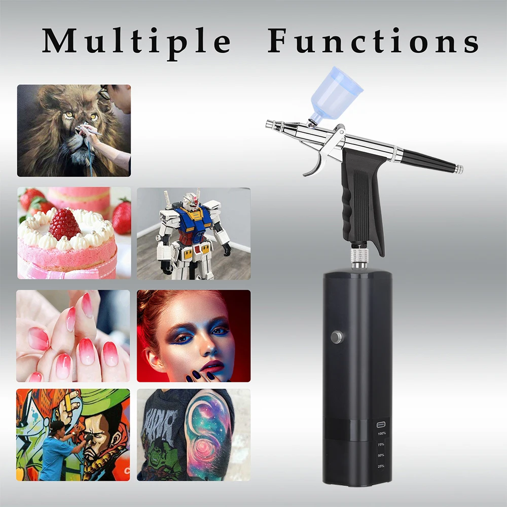 Профессиональный беспроводной Аэрограф мини карманные компрессоры с шлангом