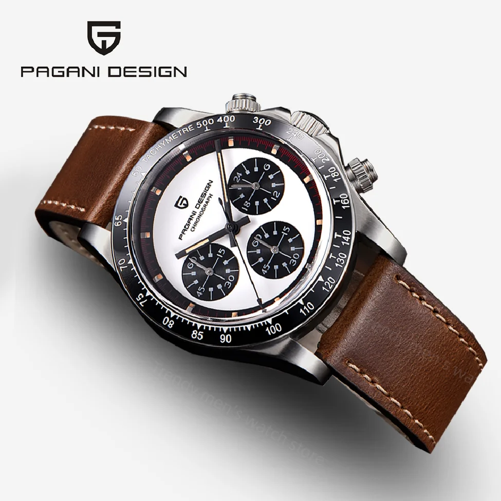 

PAGANI DESIGN 2023 New Retro Sports Chronograph Men's Watches Luxury Quartz Wrist watch Men Automatic date VK63 Sapphire glass
