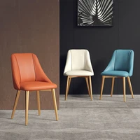 luxury living room dining chair home modern minimalist dining chair backrest makeup stool nordic iron desk stool home furniture