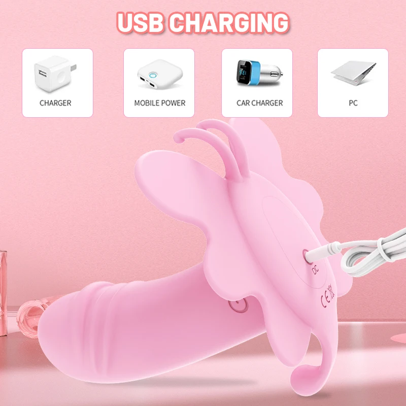 Вибратор-бабочка для женщин фаллоимитатор с дистанционным управлением носимые