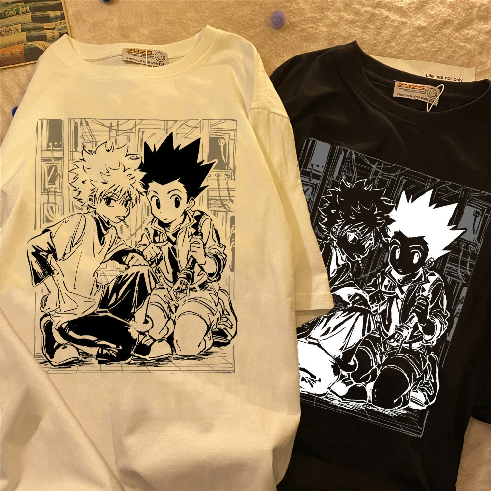 Футболки Y2k милые топы Hunter X футболка с изображением охотника Killua Zoldyck аниме