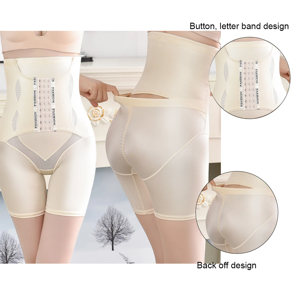 SEXYWG High Waist Shapewear Panties Women Body Shaper Shorts Seamless Waist Trainer Shapewear Tummy Control Panties