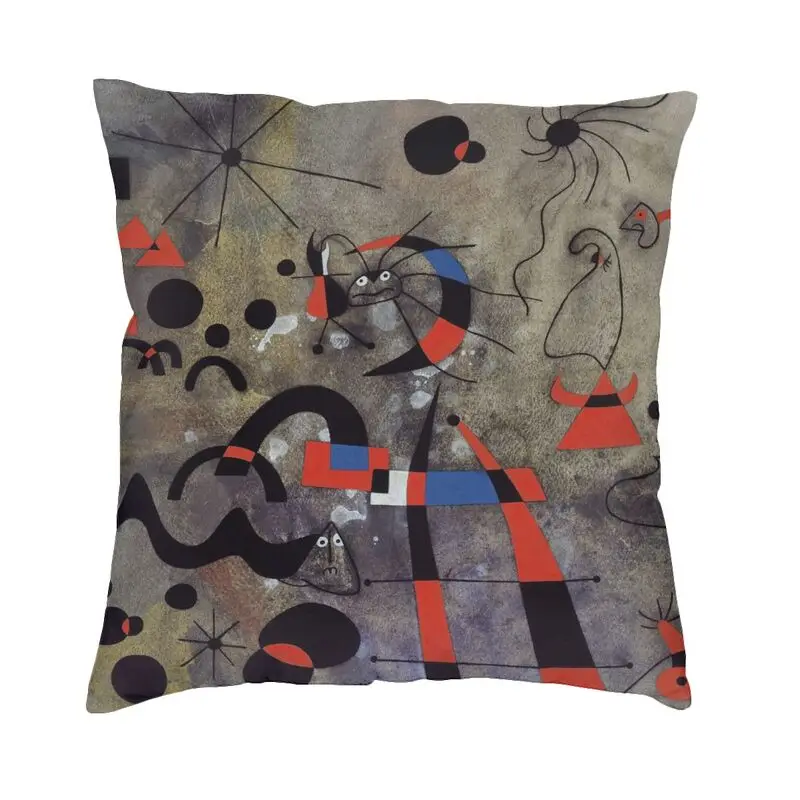 

Наволочка для подушки с лестницей The Escape 45x45 см, мягкая бархатная декоративная подушка в современном стиле с абстрактным рисунком Джоан Миро...