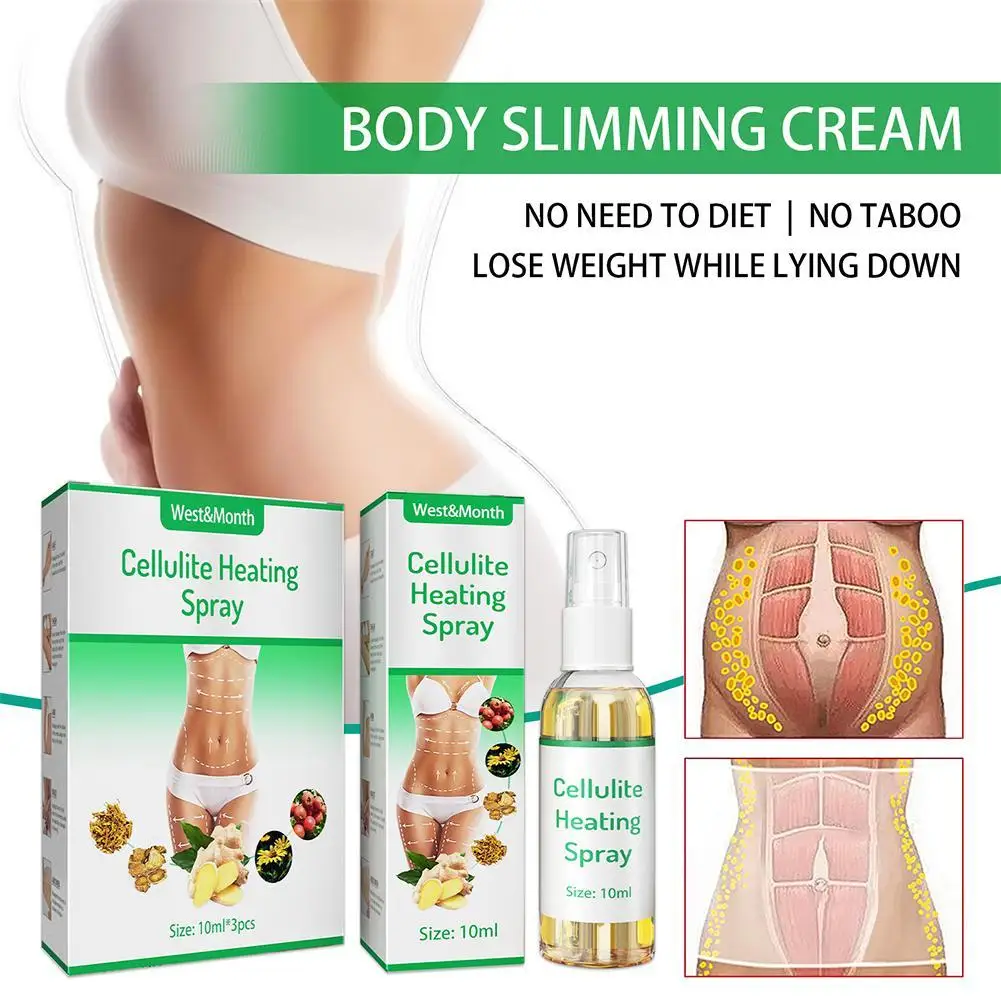 10ml Fat Burning Spray Eliminate Cellulite Skin Elasticity Break Down Massage Improve Burner Slimming Weight Loss |