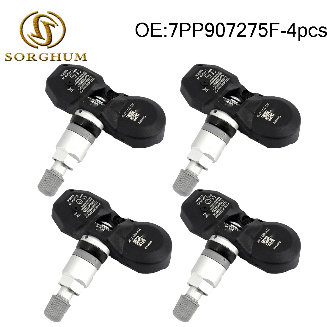 Датчик давления в шинах 7PP907275F 4 шт. для Audi A4 A6 A8 Q7 R8 Volkswagen Porsche