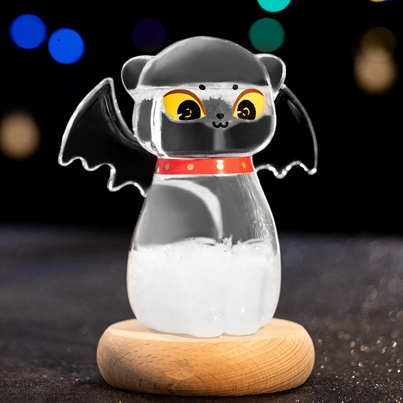 Флакон с прогнозом погоды Wing Cat стеклянная штормовая бутылка подставкой под