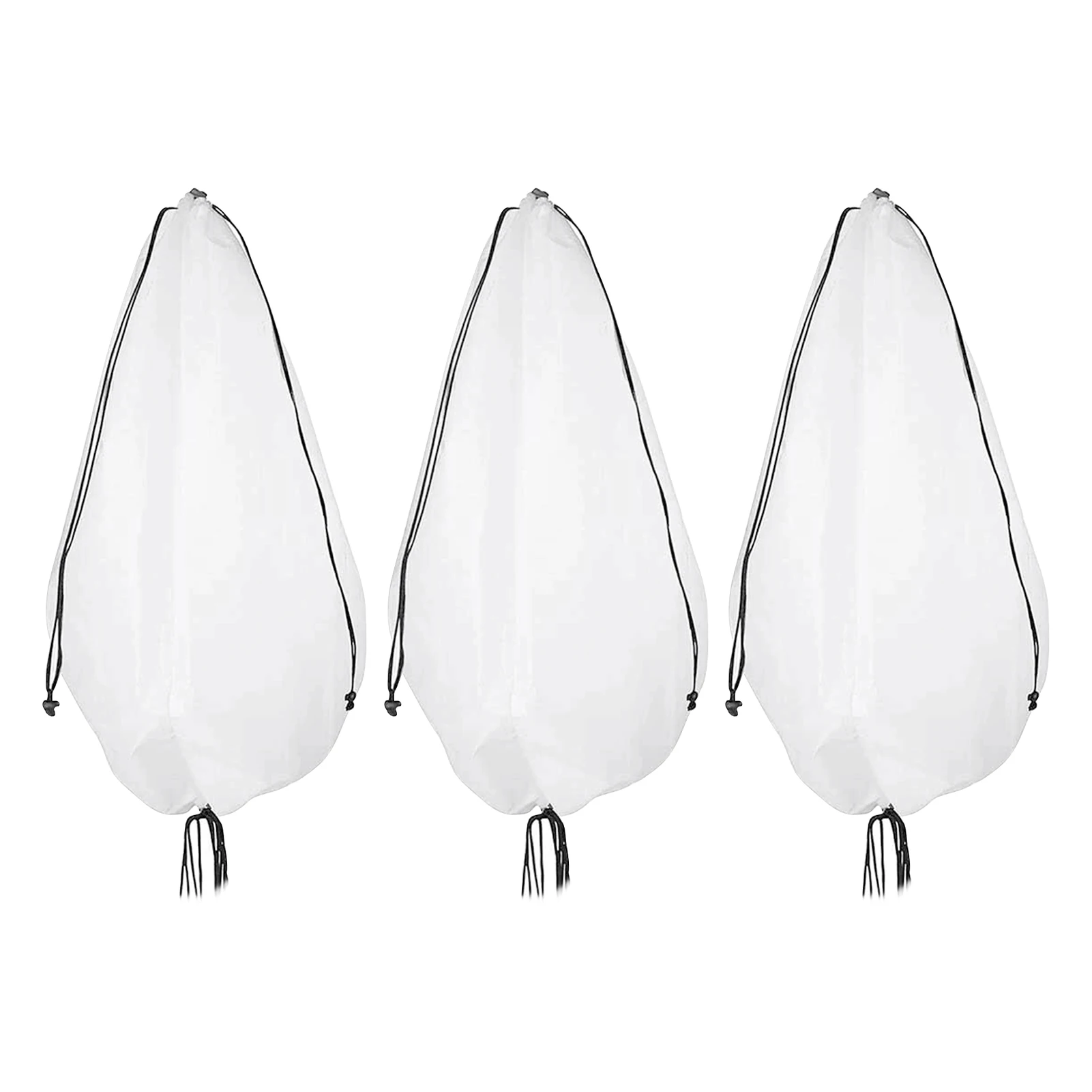 

3pcs Breathable For Winter Yard Easy Install Shading Plant Cover Reusable Large Freeze Protection With Drawstring Outdoor Garden