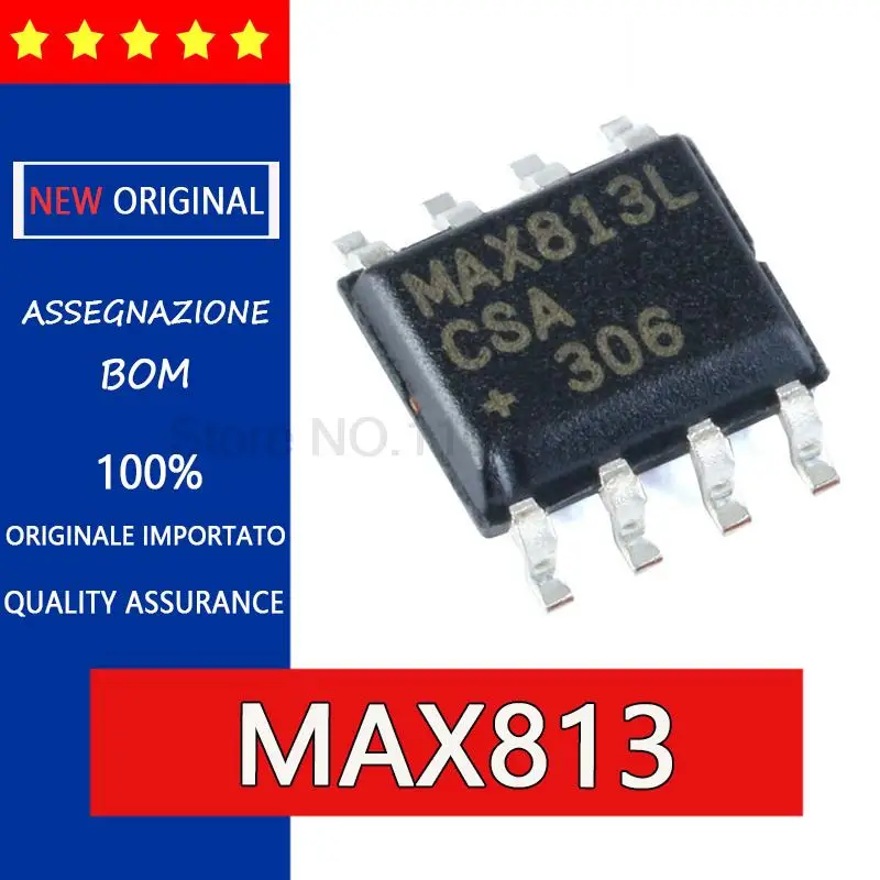 5 шт. MAX813LCSA SOP8 MAX813LESA Чип цепи Watchdog/монитора, IC чипы SOP-8