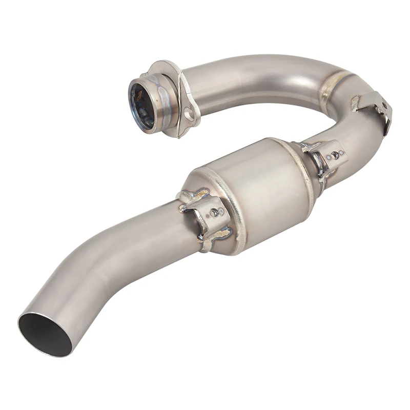 

Передняя Труба для YAMAHA WR450F 2007-2015 YZ450F 2007-2009, соединительная трубка с заголовком, выхлопная труба для мотоцикла из титанового сплава, соединительный глушитель