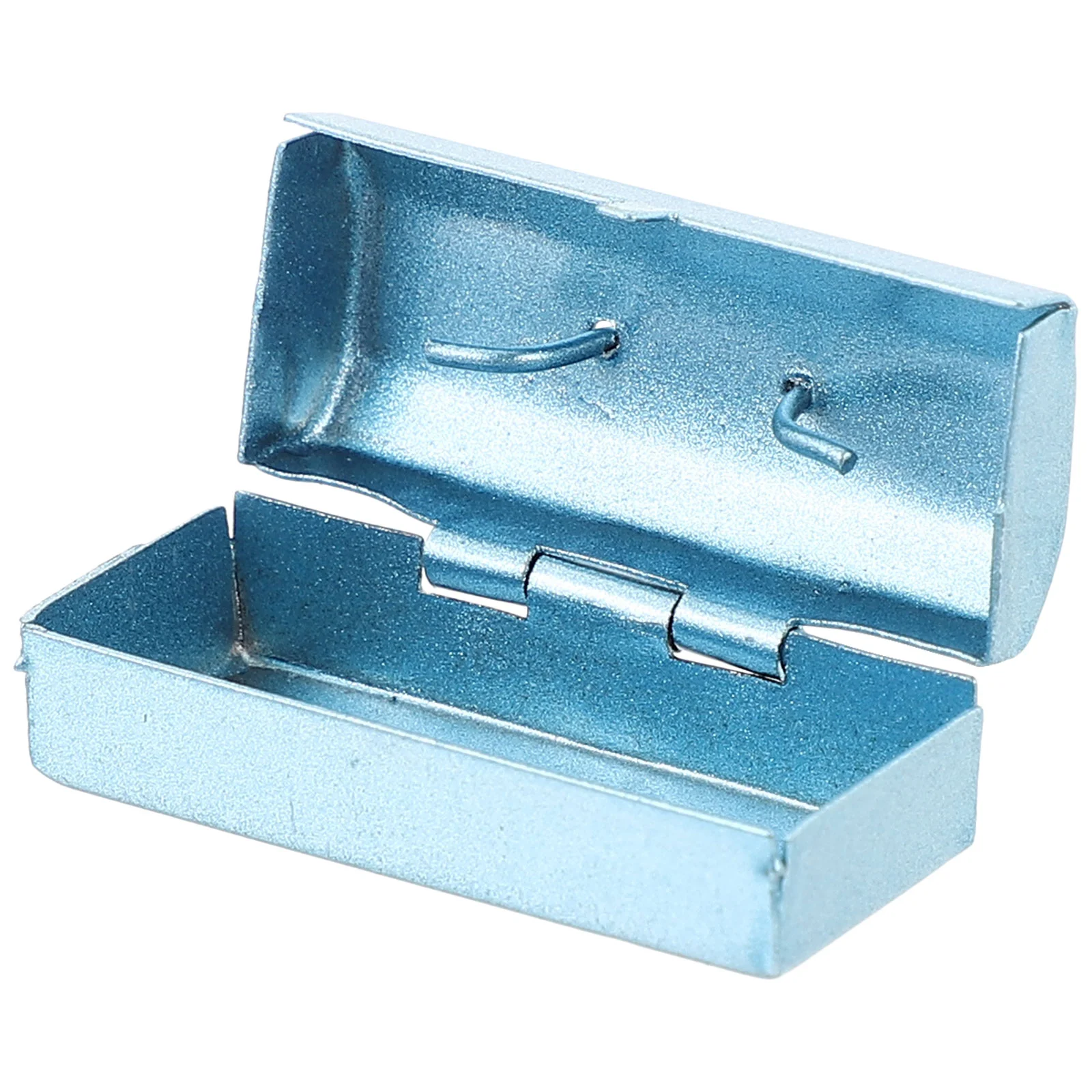 

Office Desk Decorations Mini Tin Case Party Photo Props Toolbox Small Children Toy Iron Miniature House