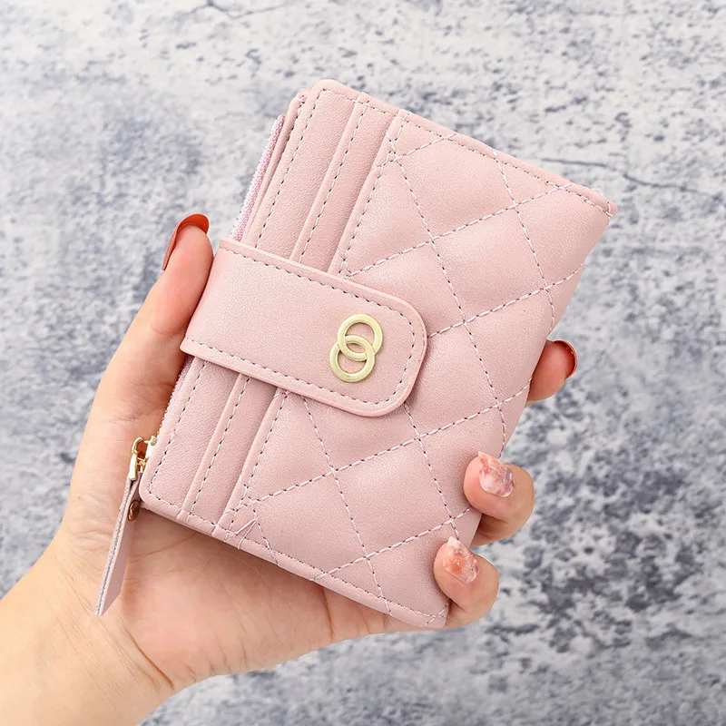 Women's Wallet Zipper&amp Hasp cute wallet Student Small PU Wallet Coin Purse Fashion Women Card Holder Lovely Money Bag