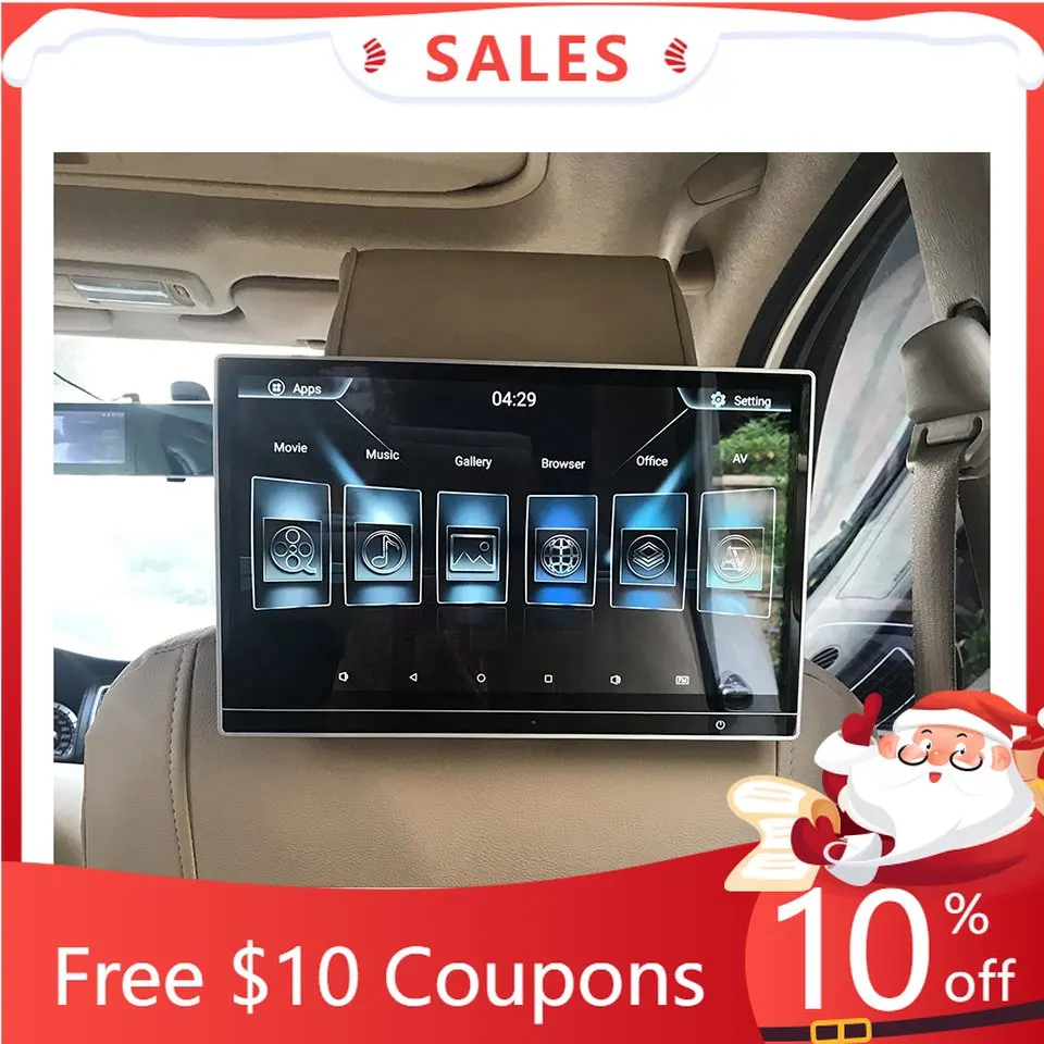 

12.5 Inch Video Display In Car Rear Seats Headrest DVD Android Screen For BMW E60 E61 E63 E64 E65 E66 E70 E71 E90 E91 E92 E93