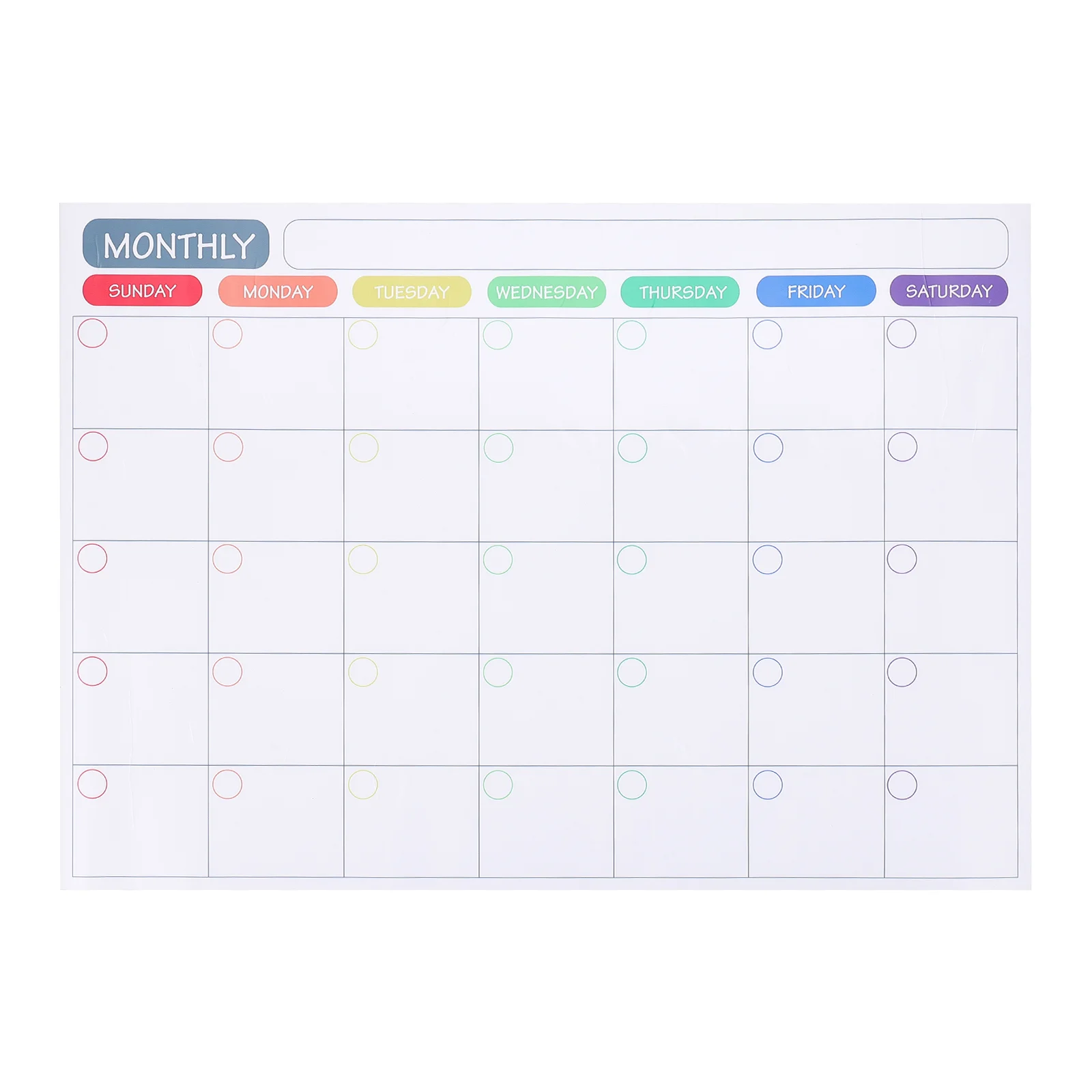 

Magnetic Message Board Monthly Dry Erase Calendar Fridge Memo Whiteboard