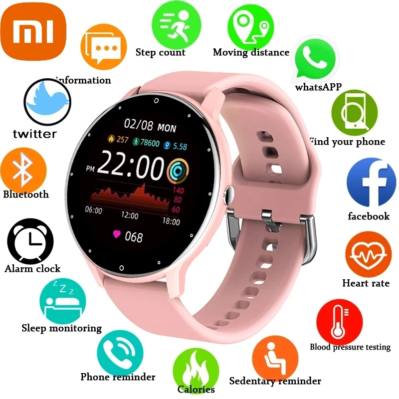 

xiaomi Women Smart band Watch Real-time Weather Forecast Activity Tracker Heart Rate Monitor Sports Ladies Smart Watch Men