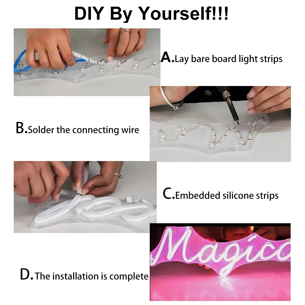 Гибкая отдельная Новая гибкая силиконовая неоновая лента 6 мм 8 12 S RGB для