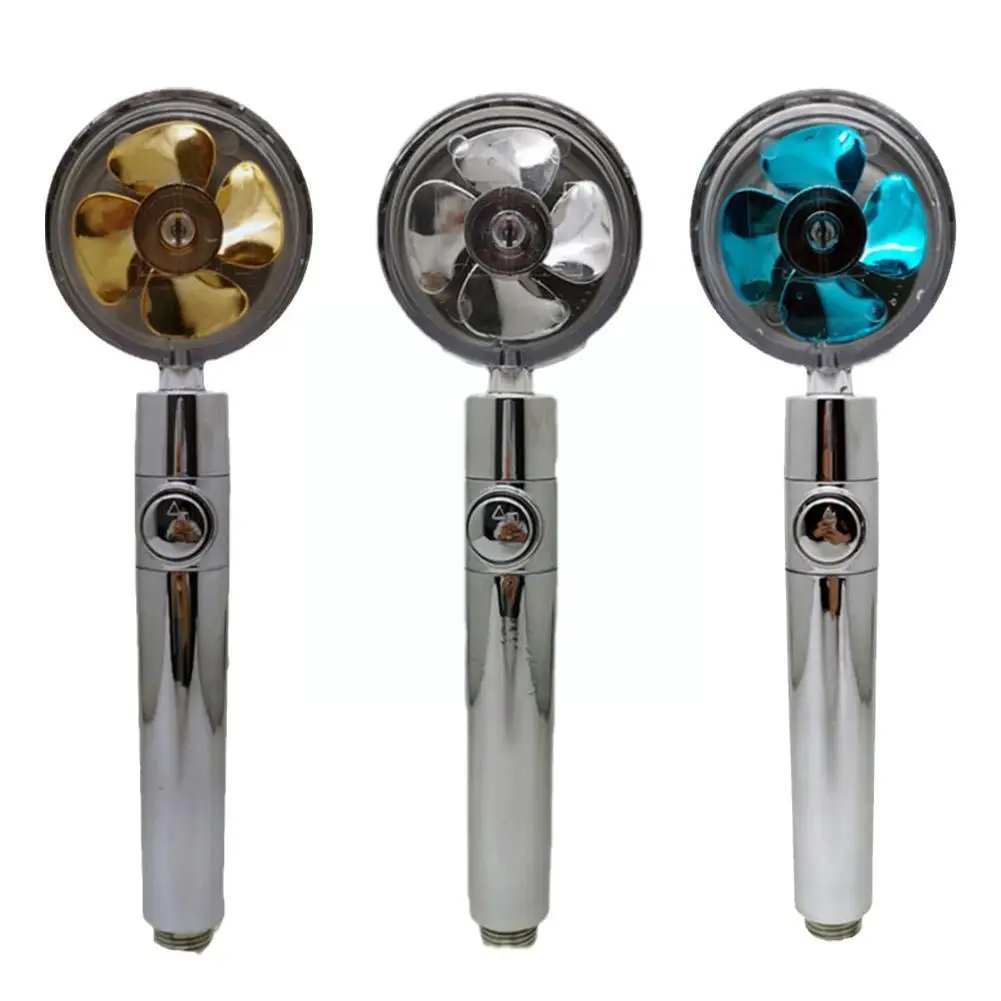 

Small Waist Booster Hand-held Shower Propeller Pressure Turbo Bath Shower Single Water High Universal Heater J5w0