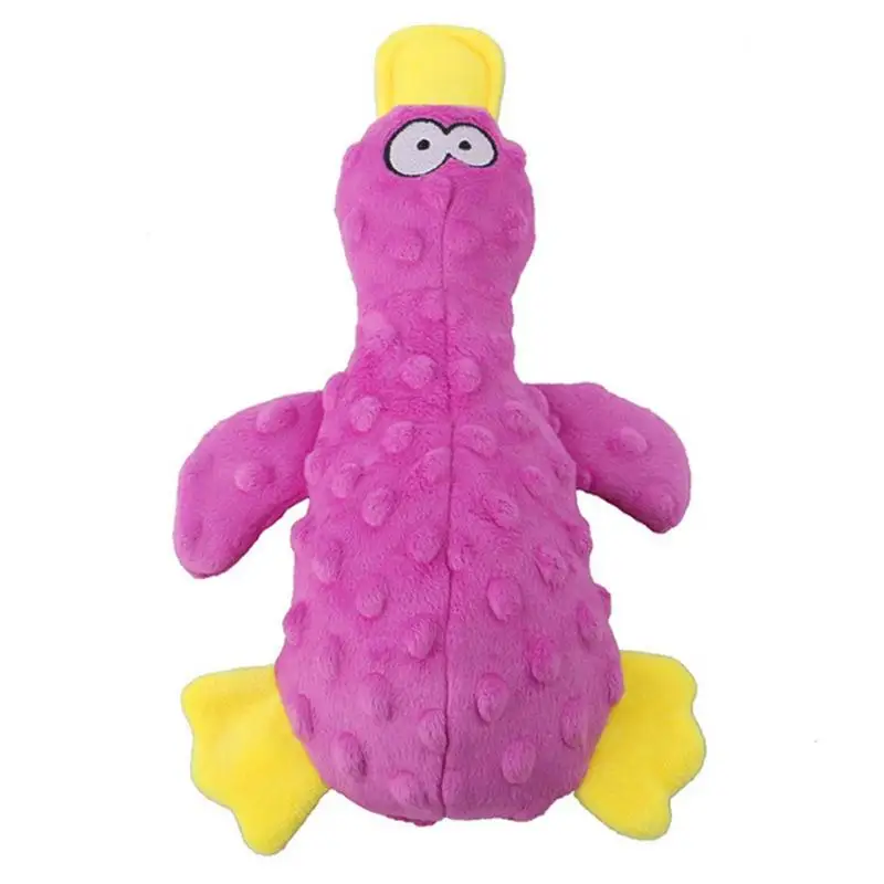 

Плюшевая утка игрушка для собак, игрушки для питомцев, щенков, жевательщиков, маленький, средний, большой размер, пищалка, игрушки для домашн...