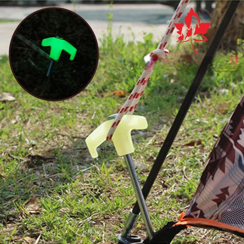 

Tent Steel Nails Luminous Tent Stakes Camping Accessories for Van Tarp Clips The Wind Rope Nail