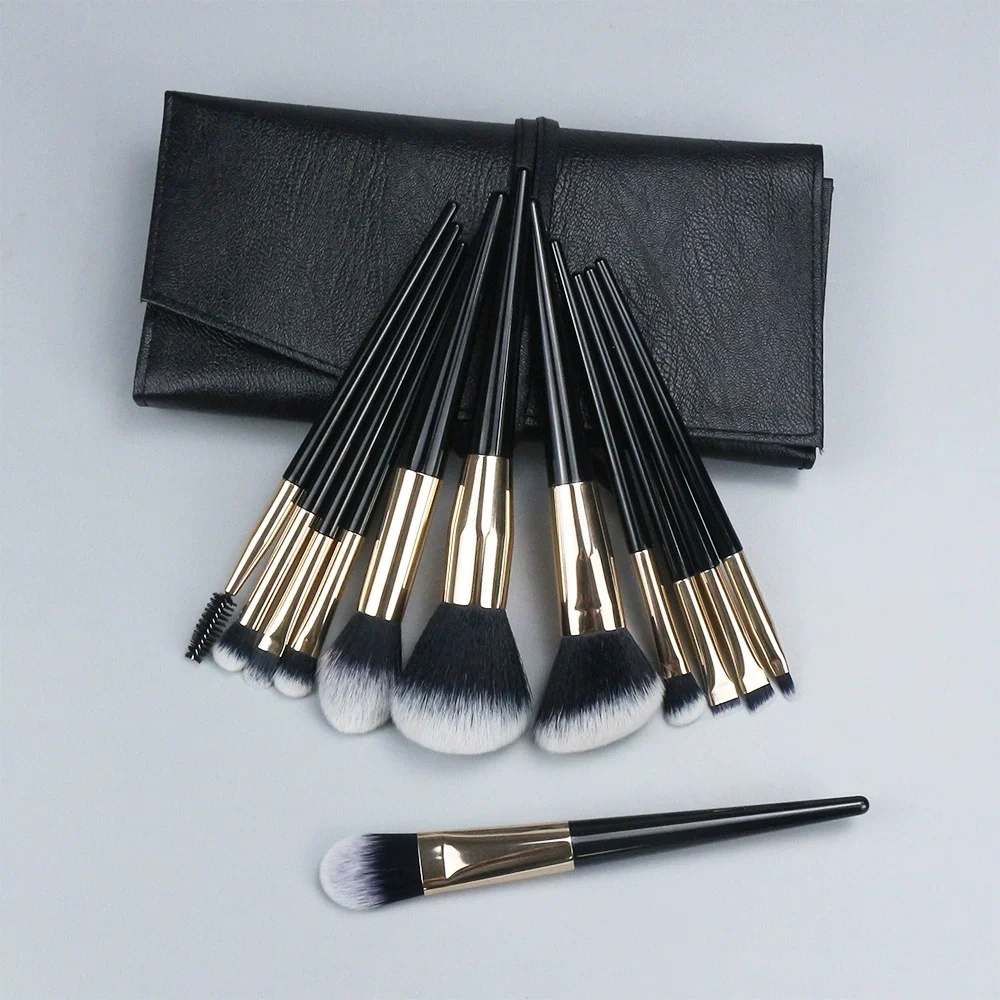 

12 Piece Makeup Brush Set Foundation Make-Up Powder Blusher Eye Shadow Nylon Brush Soft Hair Makeup Tool