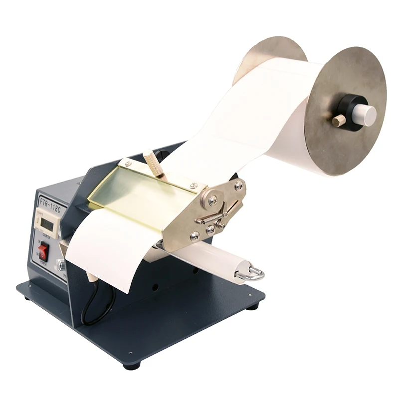 Tablete máquina para descascar etiquetas 160mm automática de desencapar código barras adesivo comercial 220v/50hz