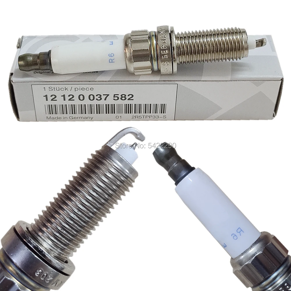 6шт 12120037582 Иридиевые свечи зажигания подходят для BMW 135i 235i 335i 435i 535i 640i 740i X3 X5 X6 E92 E91