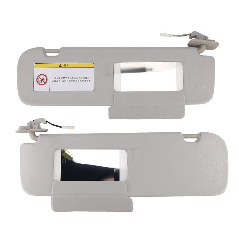 Левый и правый автомобильный солнцезащитный козырек косметическое зеркало для