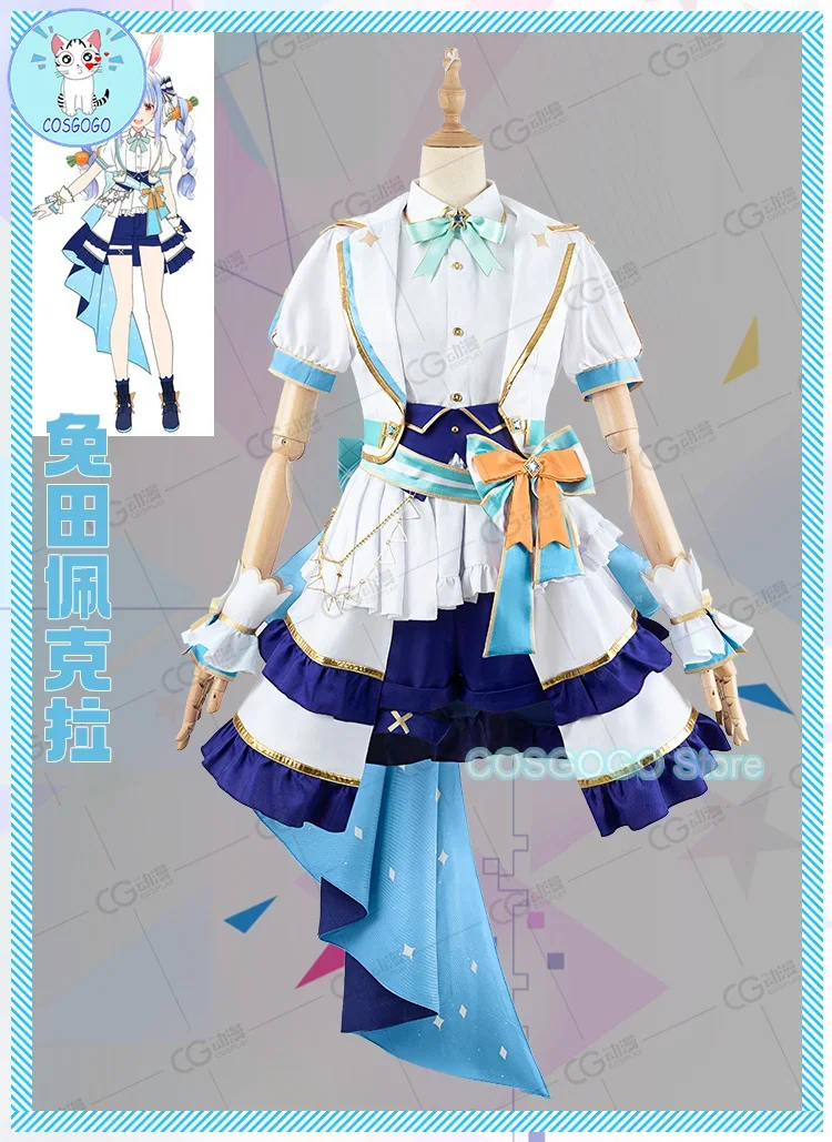 COSGOGO Vtuber Hololive 4th Towa Lamy Sora Roboco San Noel Takane Lui All Members Косплей Костюм Хэллоуин Наряды
