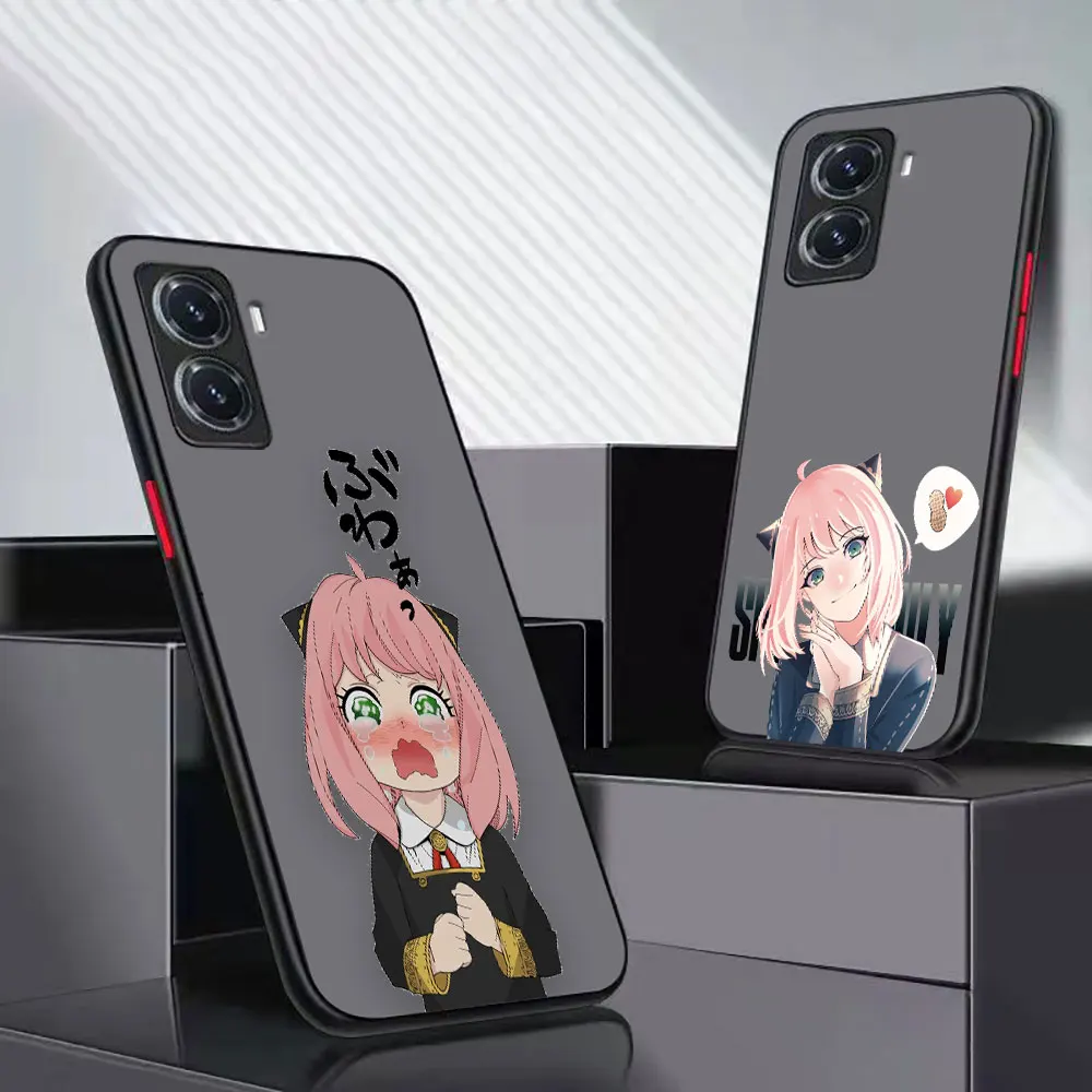 

Matte Case For VIVO Y15S Y20 Y21 Y22S Y35 Y50 Y51 Y52S Y53 Y67 Y70S Y71 Y72 Y73 Y75 Y76 Y76S Y77 5G Case Anya Spy X Family Funny
