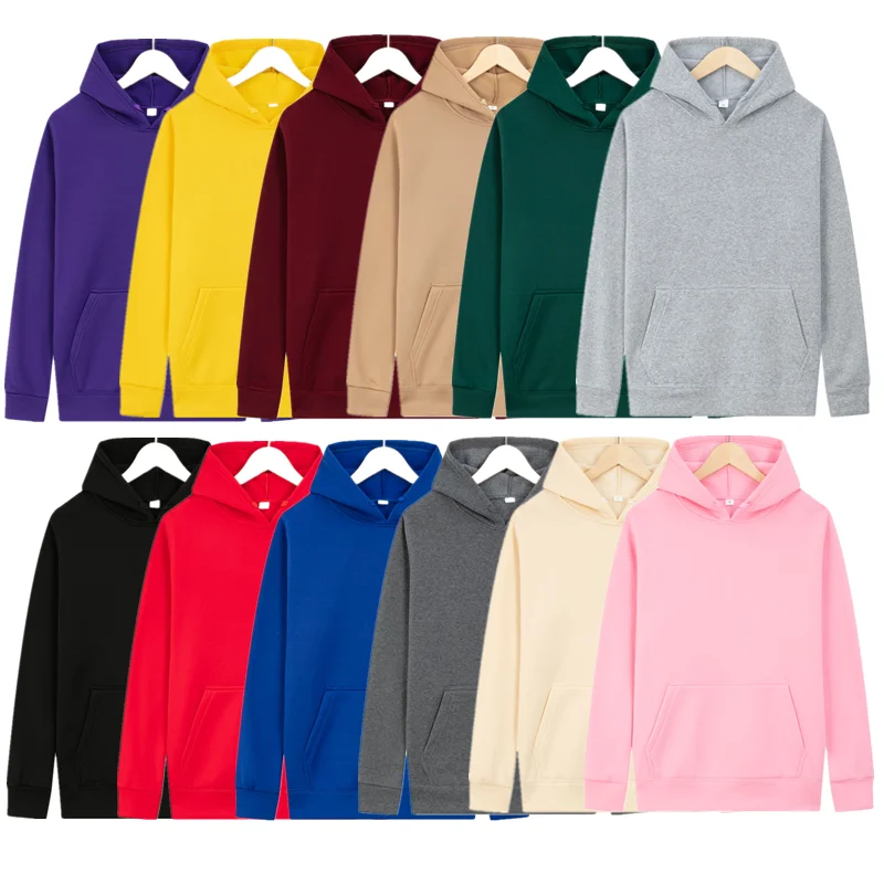 

Осенне-зимняя однотонная толстовка, свитера, женские и мужские повседневные свободные пуловеры, Теплые Топы 16 цветов, женская одежда, пальт...