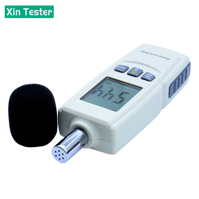 Фото Цифровой шумомер Xin Tester GM1352 (30-130 дБ) с функцией записи, портативный измеритель уровня звука №5