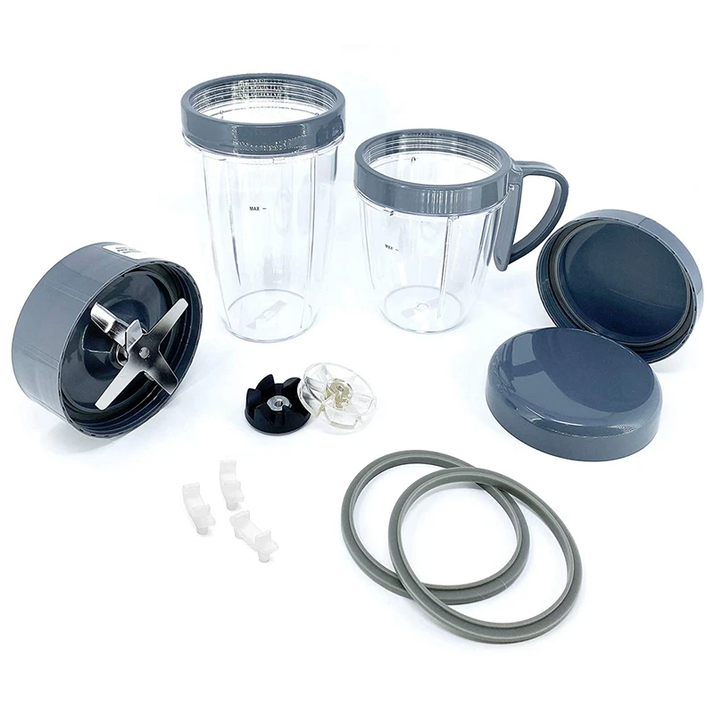 

Набор аксессуаров премиум-класса, совместимый с серией Nutribullet 900 Вт/600 Вт, чашечками, лезвиями и перезаряжаемыми крышками, запасные части